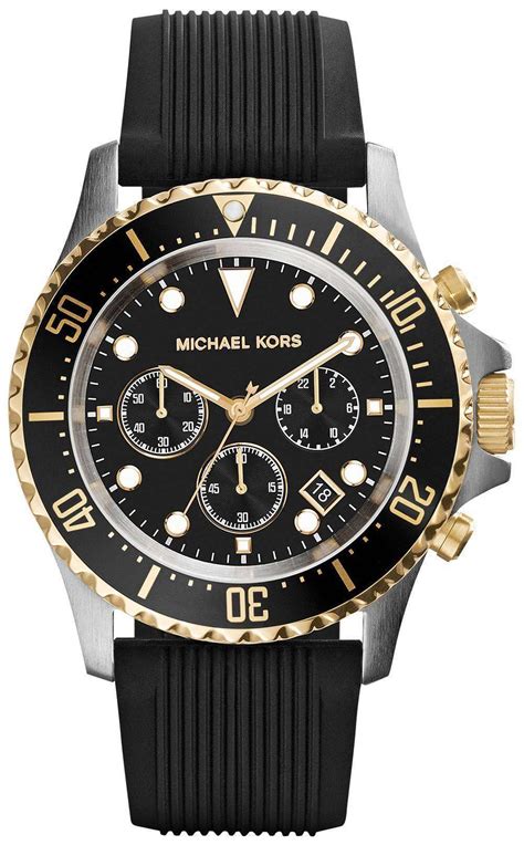 michael kors everest chronograph black dial mk8366 crown replacement|Michael Kors MK8366 Everest Silicone Men's Watch.